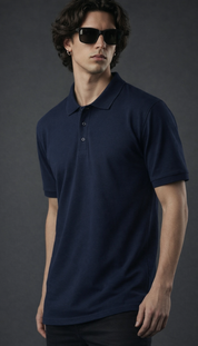 Navy Blue Essential Polo Tee