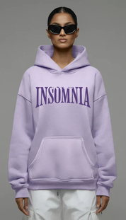 Insomnia Lavender Drop Shoulder Hoodie