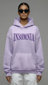 Insomnia Lavender Drop Shoulder Hoodie