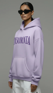 Insomnia Lavender Drop Shoulder Hoodie