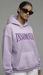 Insomnia Lavender Drop Shoulder Hoodie