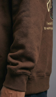 Rave Rabbit Oversize Brown Hoodie