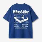 Royal Blue Late Night Club Oversize Tee