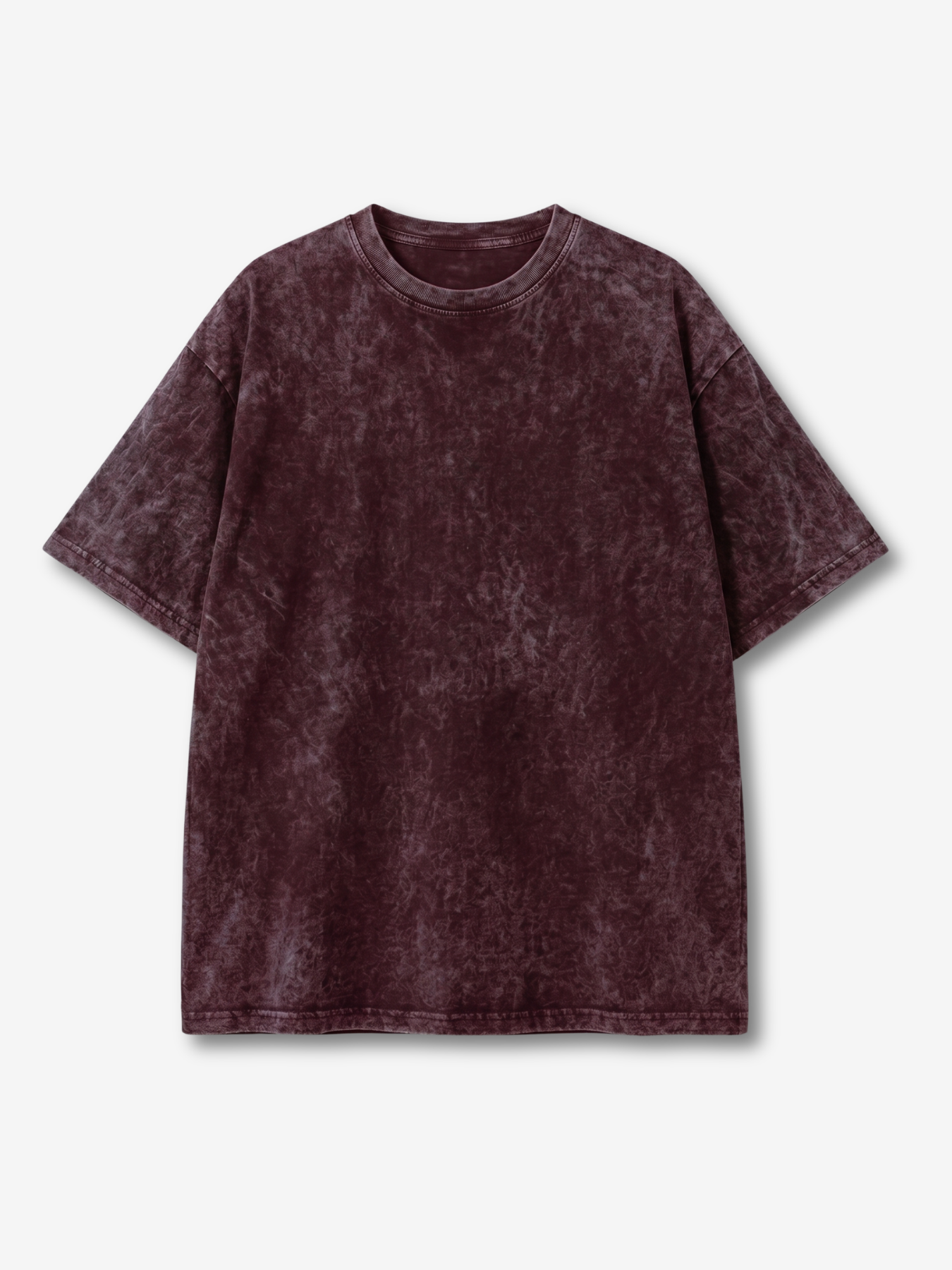 Maroon Acid Wash Tee