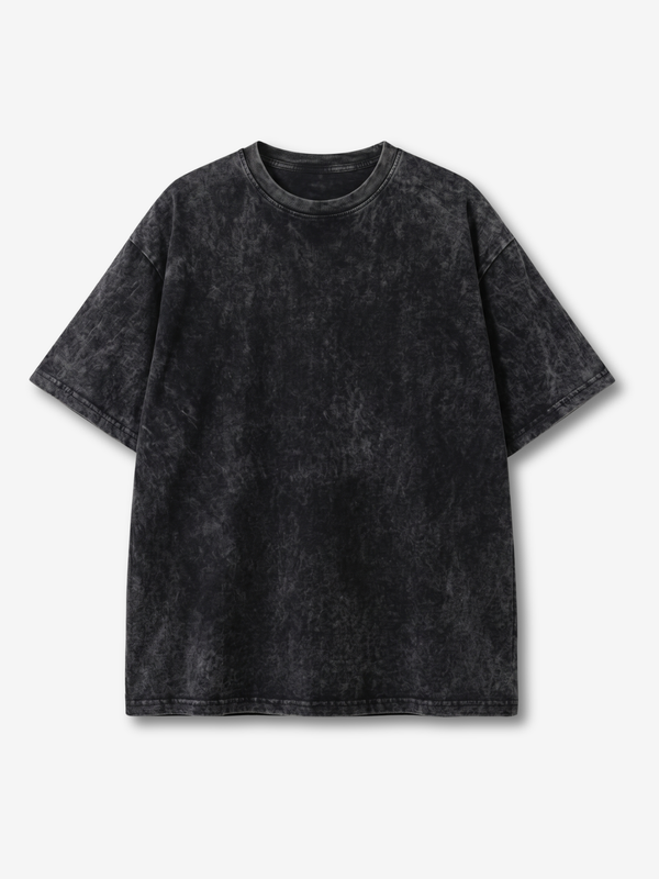 Black Acid Wash oversize Tee