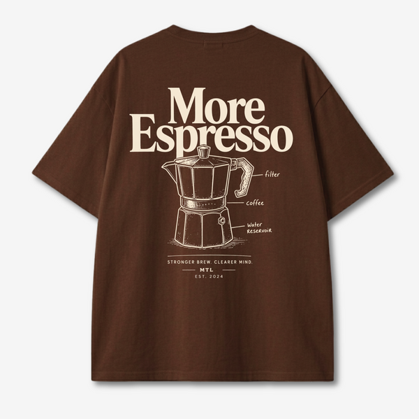 More Espresso Brown Relaxed fit Tee