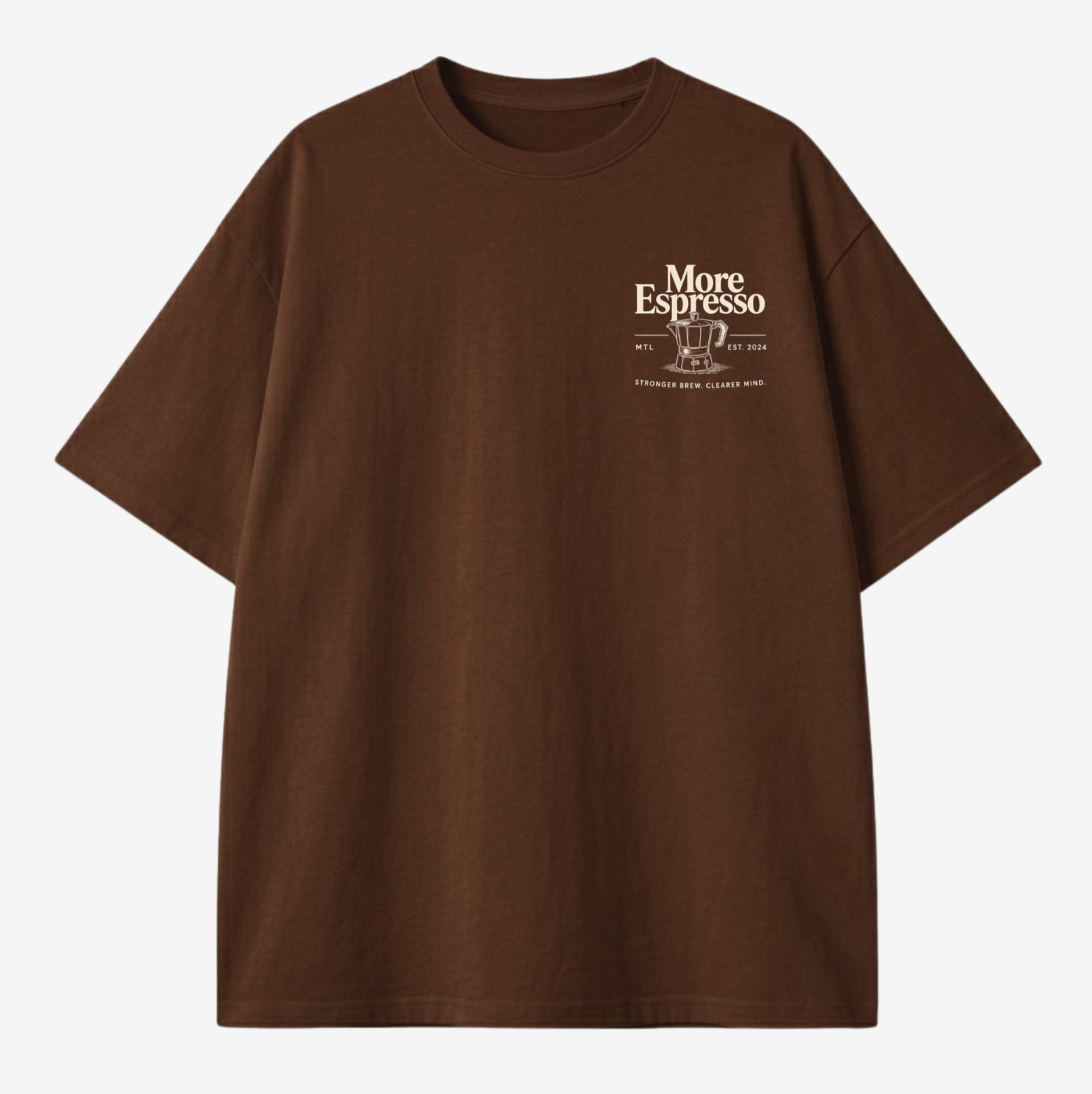 More Espresso Brown Relaxed fit Tee