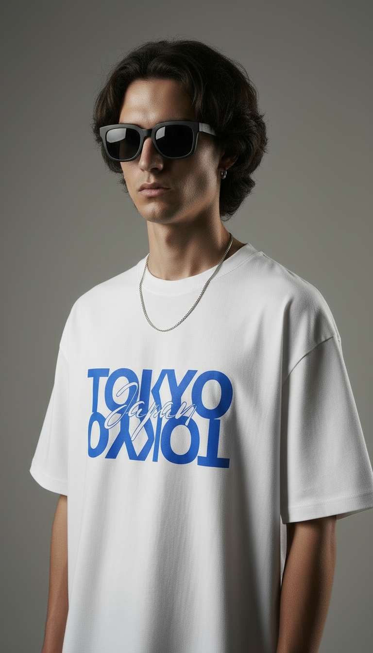 TOKYO Printed Oversize Tee