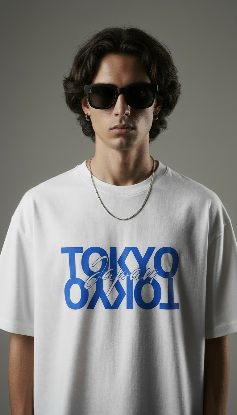 TOKYO Printed Oversize Tee