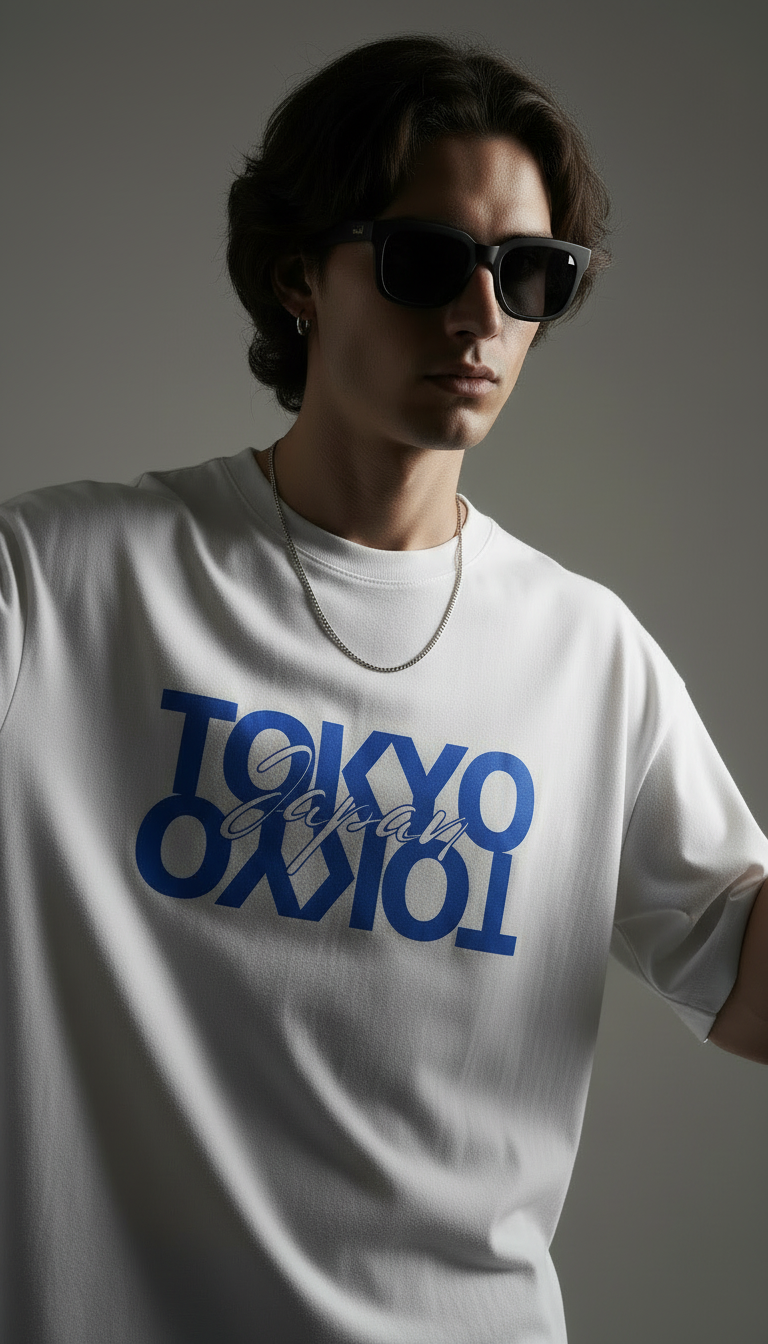 TOKYO Printed Oversize Tee