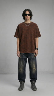 Brown Acid Wash Tee