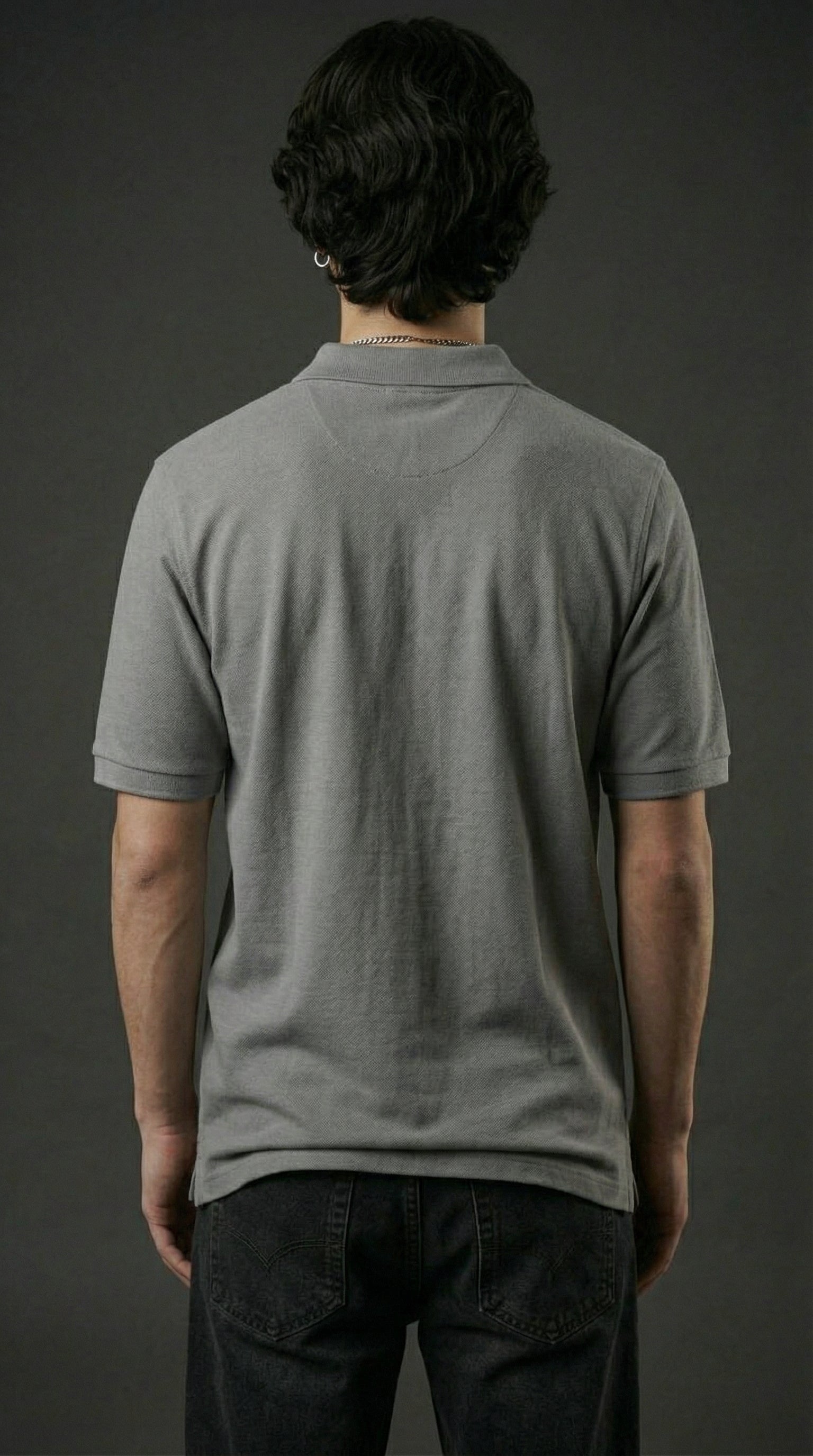 Grey Essential Polo
