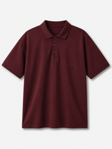 Wine Maroon Essential Polo Tee