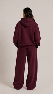MTL Maroon Dropshoulder Hoodie
