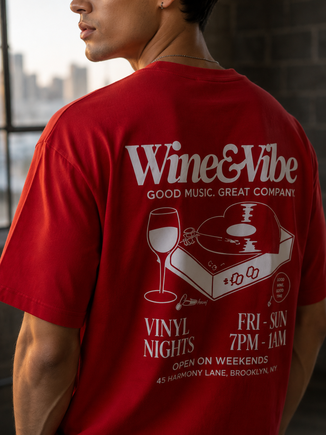 Late Night Club Oversize Tee