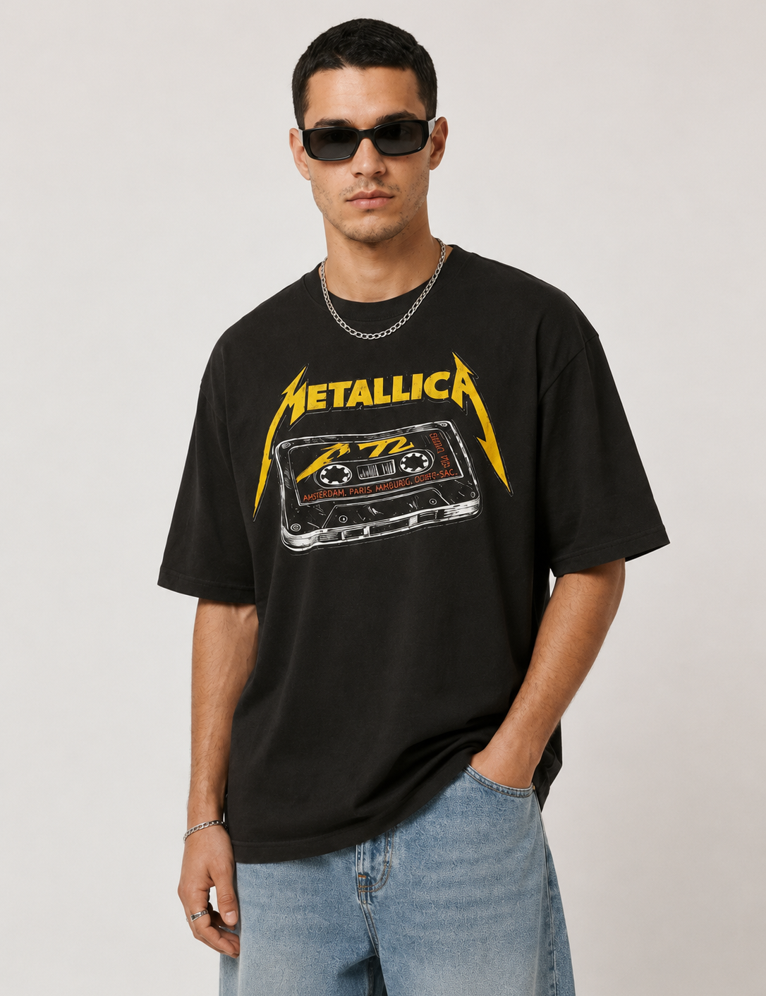Metallica Retro Tape Oversize Tee