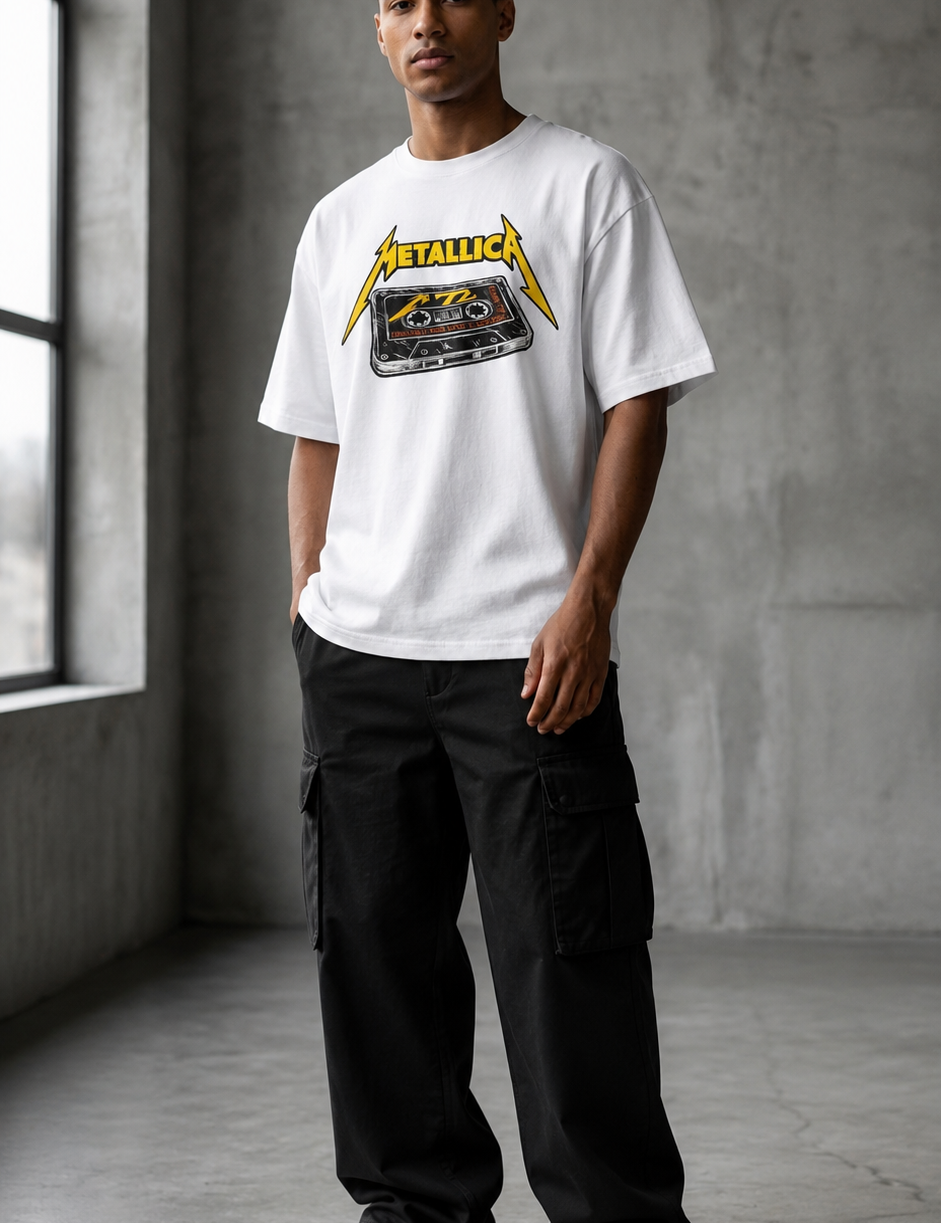 Metallica Retro Tape Oversize Tee
