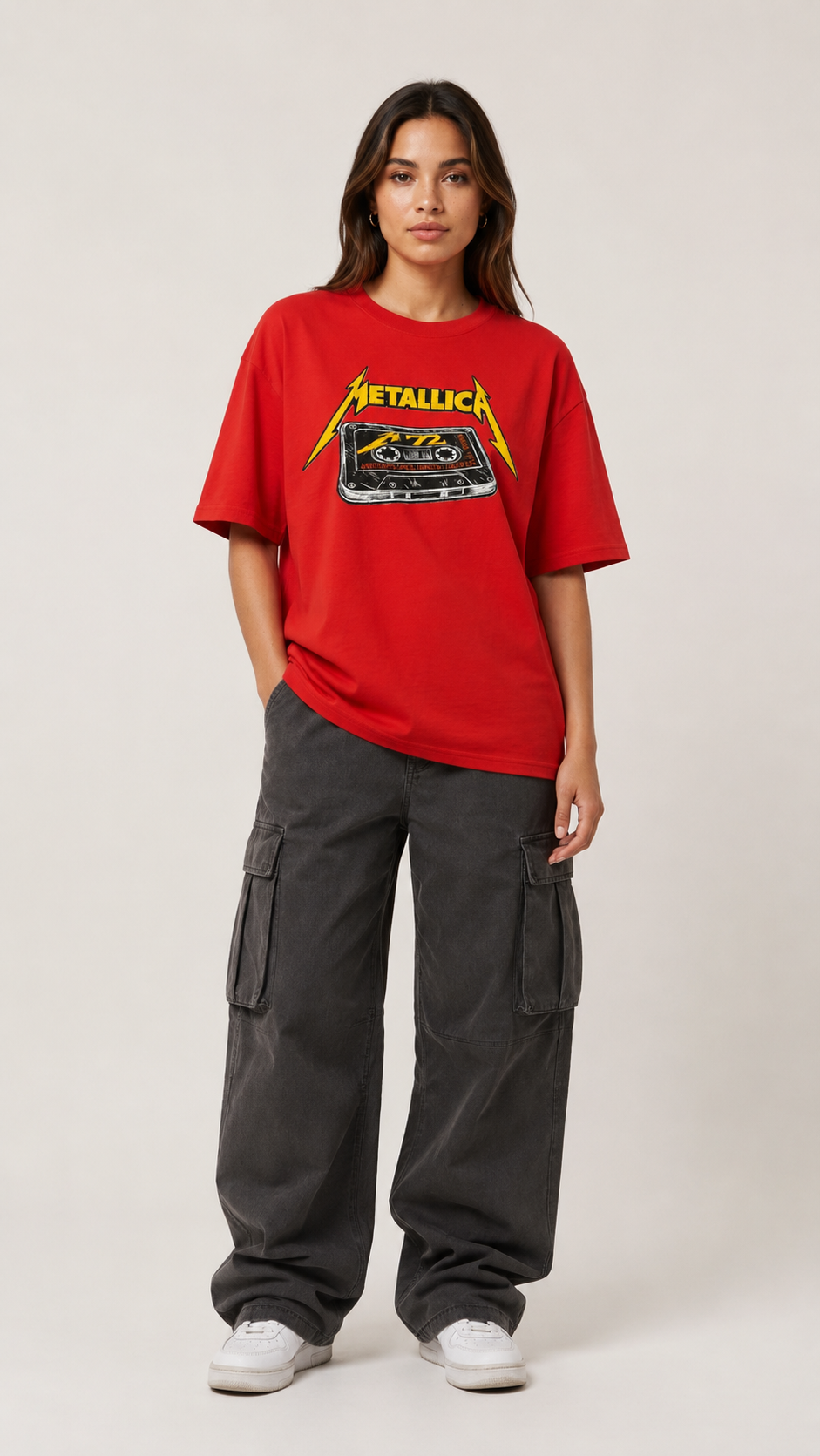 Metallica Retro Tape Oversize Tee