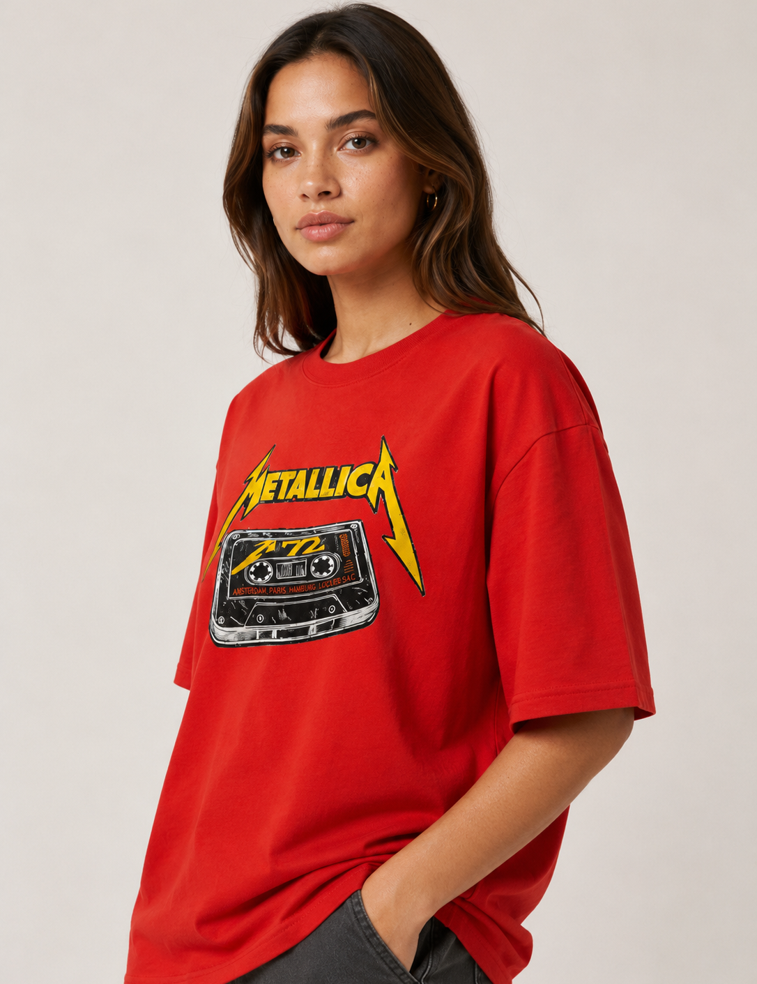 Metallica Retro Tape Oversize Tee