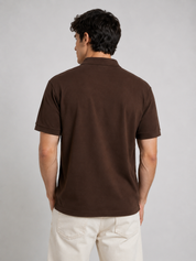 Espresso Brown Essential Polo Tee