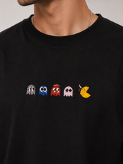 Pac Man Embroidered Oversize Tee