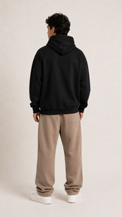 MTL Black Dropshoulder Hoodie
