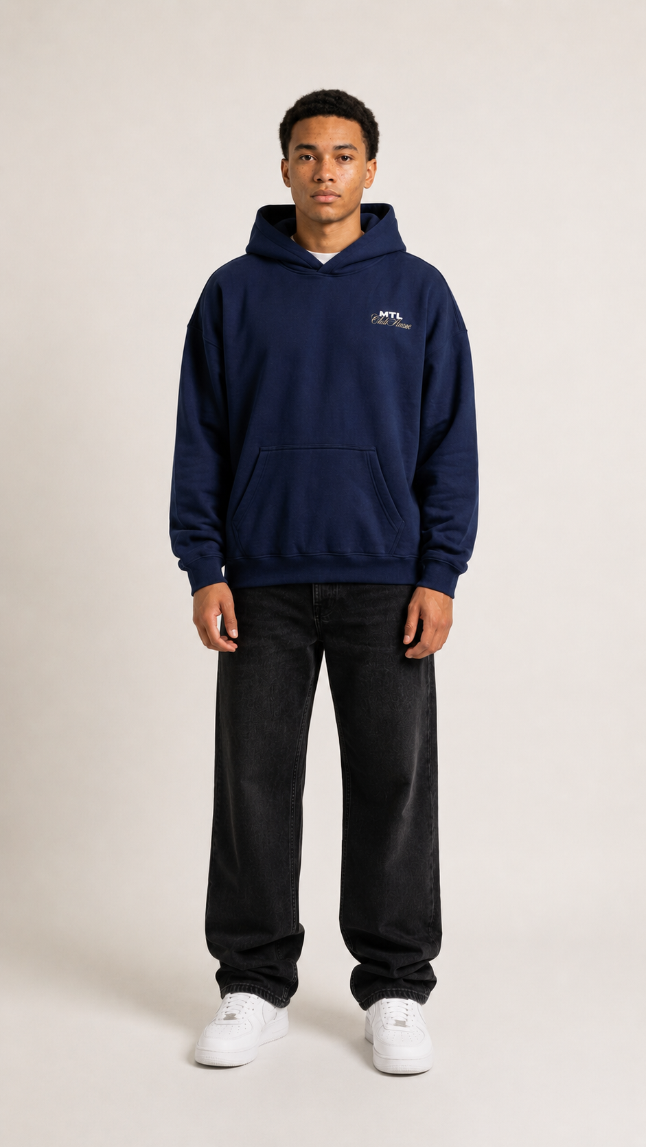 MTL Blue Dropshoulder Hoodie