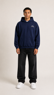 MTL Blue Dropshoulder Hoodie