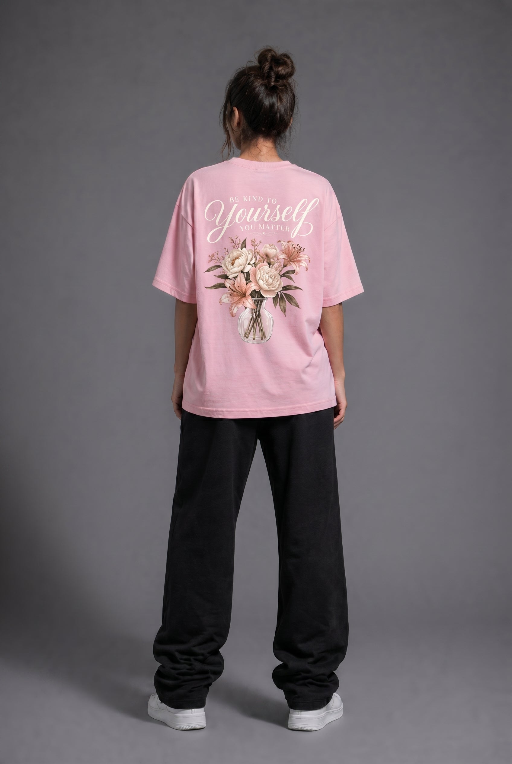 Yourself First Baby Pink Tee