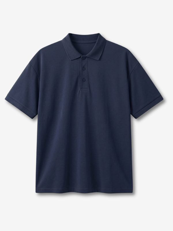 Navy Blue Essential Polo Tee