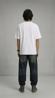 Pixel Perfect White Oversize Tee