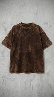 Brown Acid Wash Tee