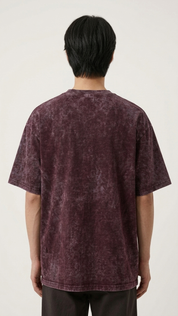Maroon Acid Wash Tee