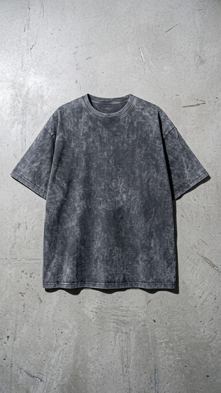 Grey Acid Wash Tee