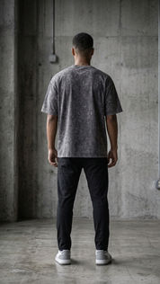 Grey Acid Wash Tee