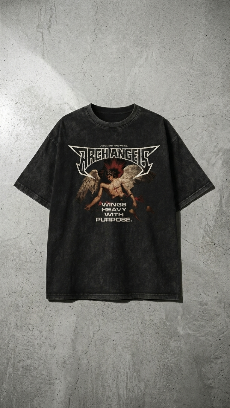 Wings of Purpose Acid Wash Tee
