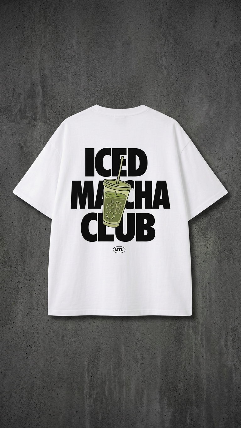 Iced Macha Club White Tee