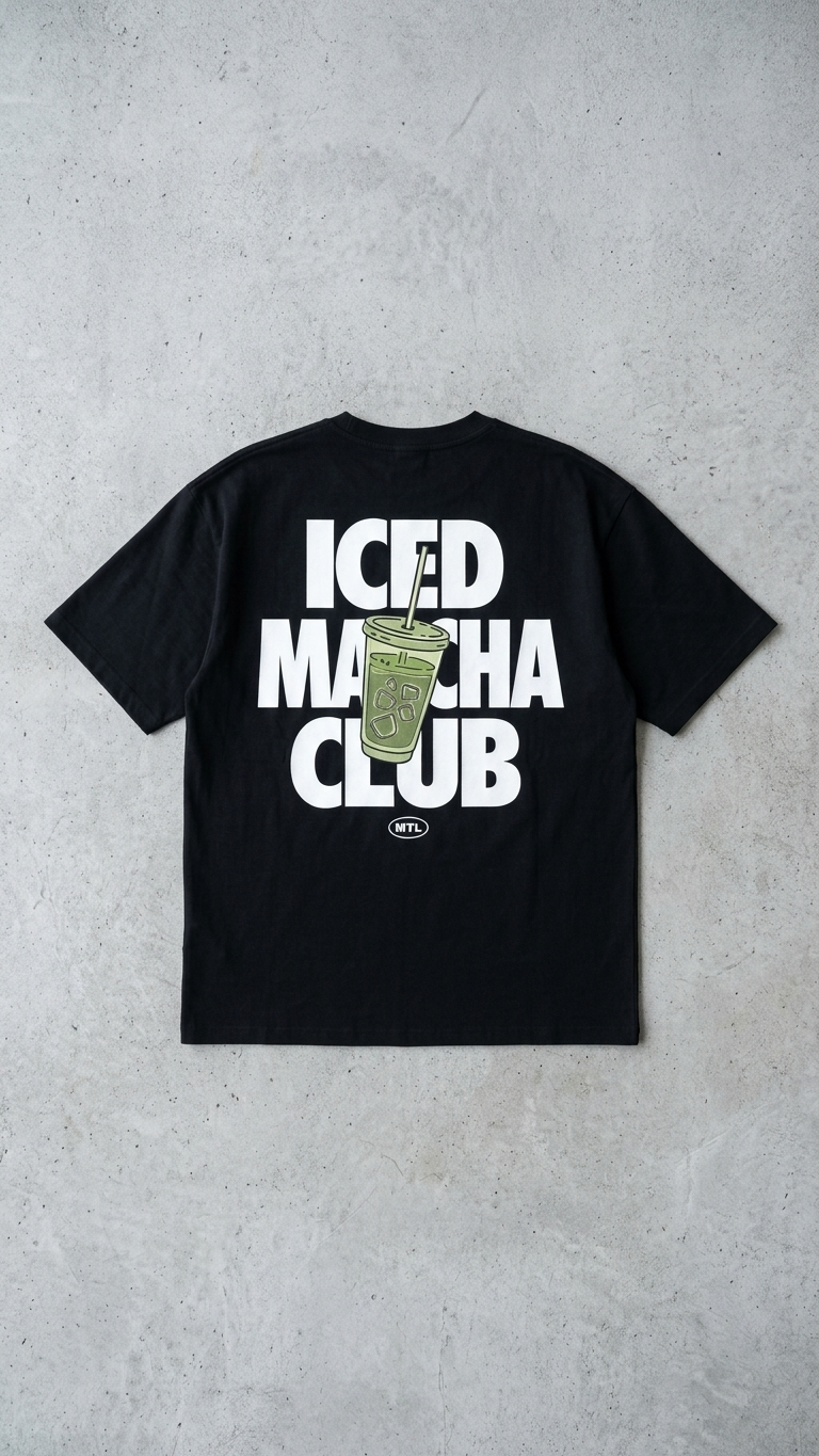 Iced Macha Club Tee Black