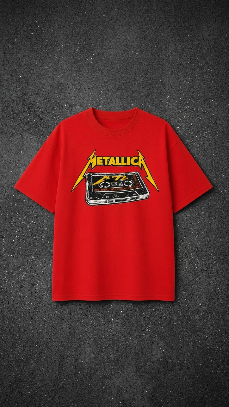 Metallica Retro Tape Oversize Tee