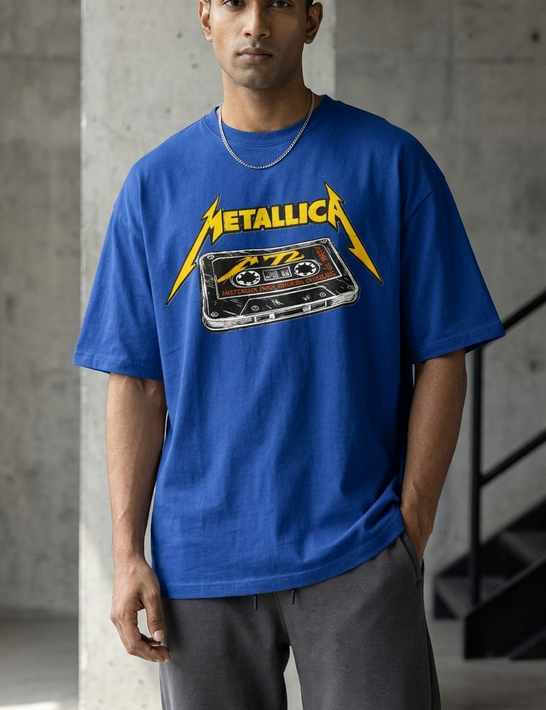 Metallica Retro Tape Oversize Tee