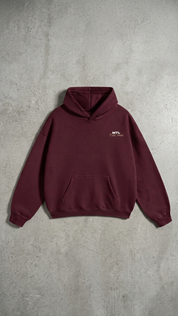 MTL Maroon Dropshoulder Hoodie