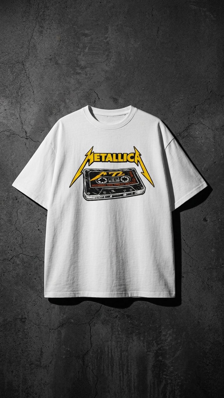Metallica Retro Tape Oversize Tee