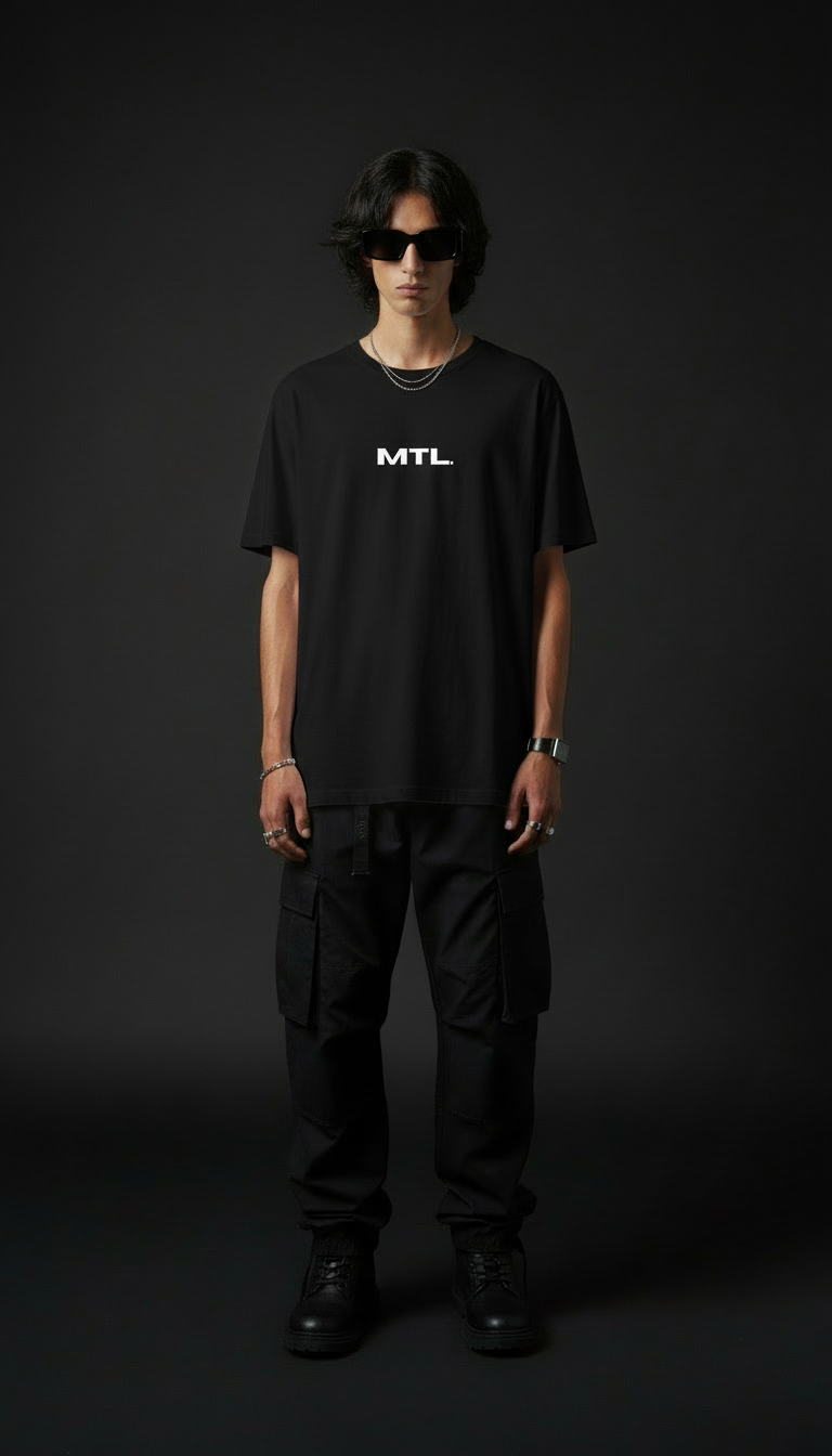 Destroy Black Oversize T Shirt