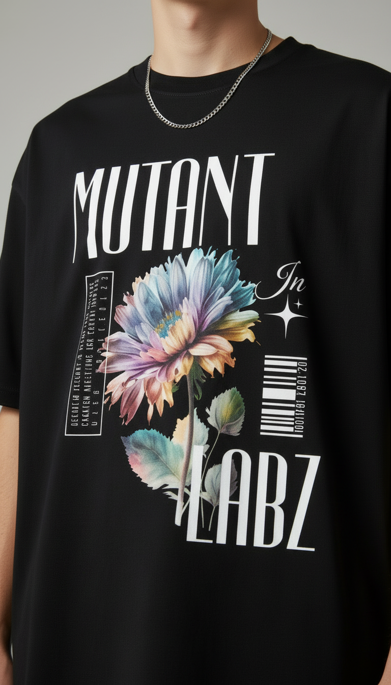 Chromatic Bloom Oversize Tee